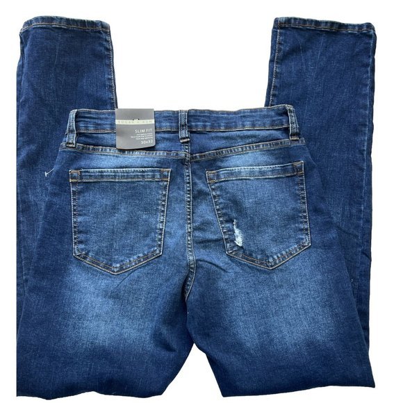 Mens Edgar + Ash 5 Pocket Denim Jeans-Slim Fit 30/32 Nwt - Picture 6 of 11